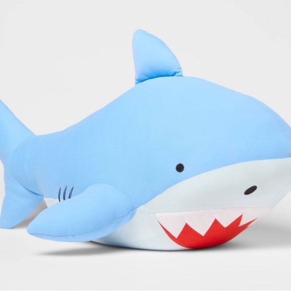 Pillowfort Light Blue Shark Stuffed Animal weighted sensory plush - Picture 1 of 1